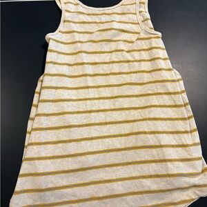 Free People Cream and Blue Striped Sleeveless Top
